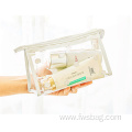 Girls New Cosmetic Bags Toiletry Organize Waterproof PVC Portable Transparent MakeUp Bag Zipper Travel Storage Bag